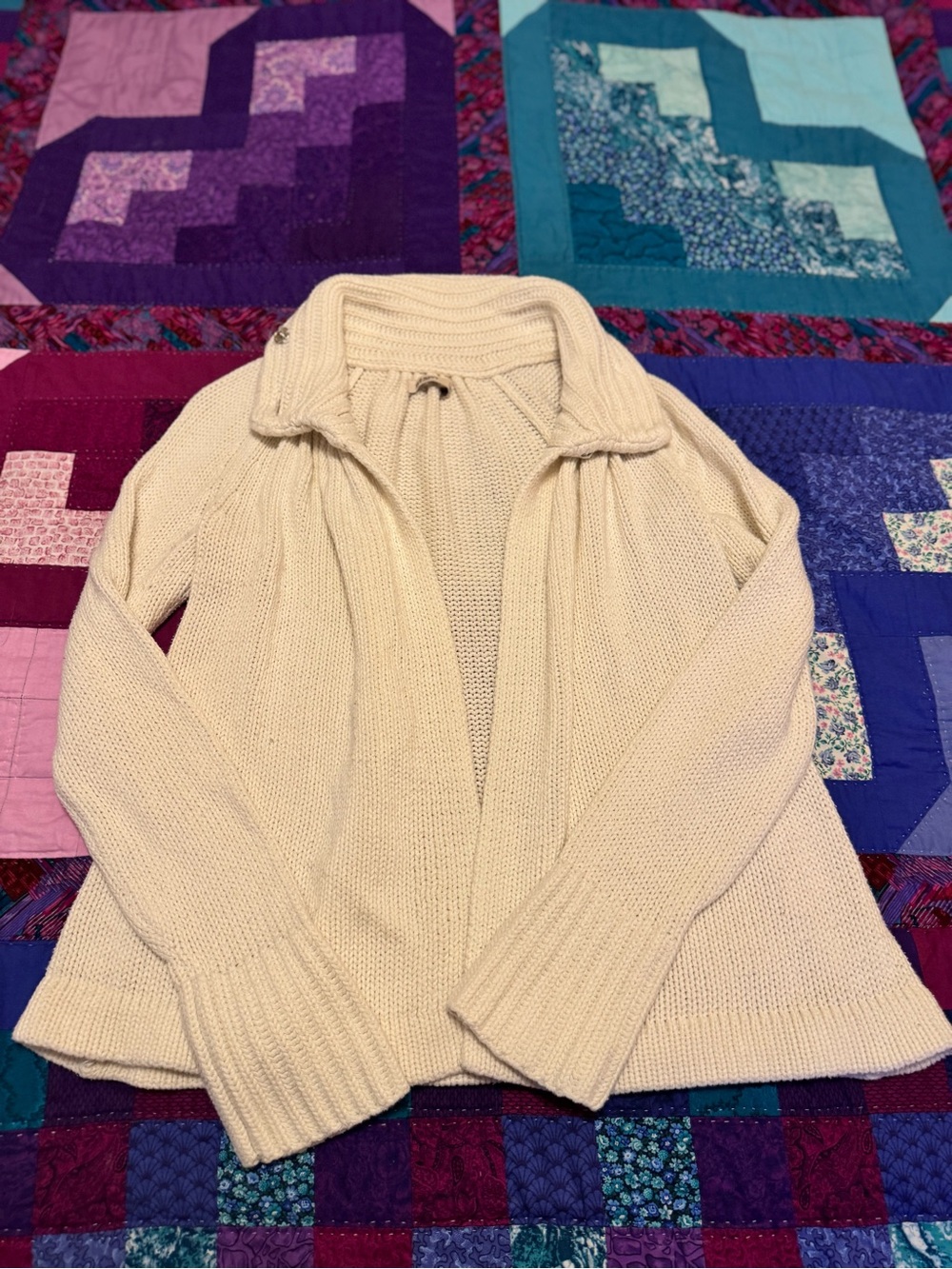 Old Navy white Open-Front Women’s Knit Sweater Cardigan